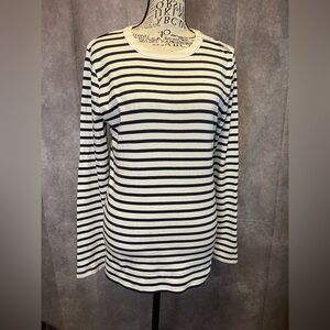 J. Crew Striped Long Sleeve Top - Navy and White. NWOT. Note! Factory sample.
